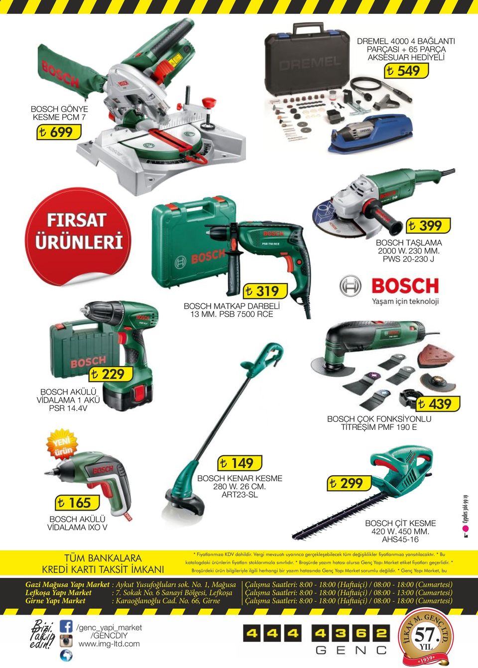 ART23-SL 299 BOSCH ÇİT KESME 420 W. 450 MM. AHS45-16 TÜM BANKALARA KREDİ KARTI TAKSİT İMKANI * Fiyatlarımıza KDV dahildir.