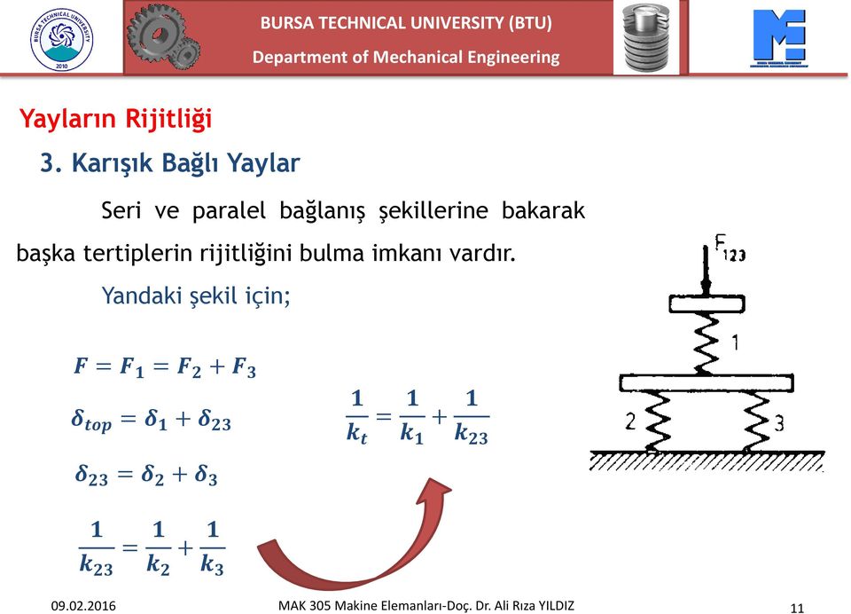 tertiplerin rijitliğini bulma imkanı vardır.