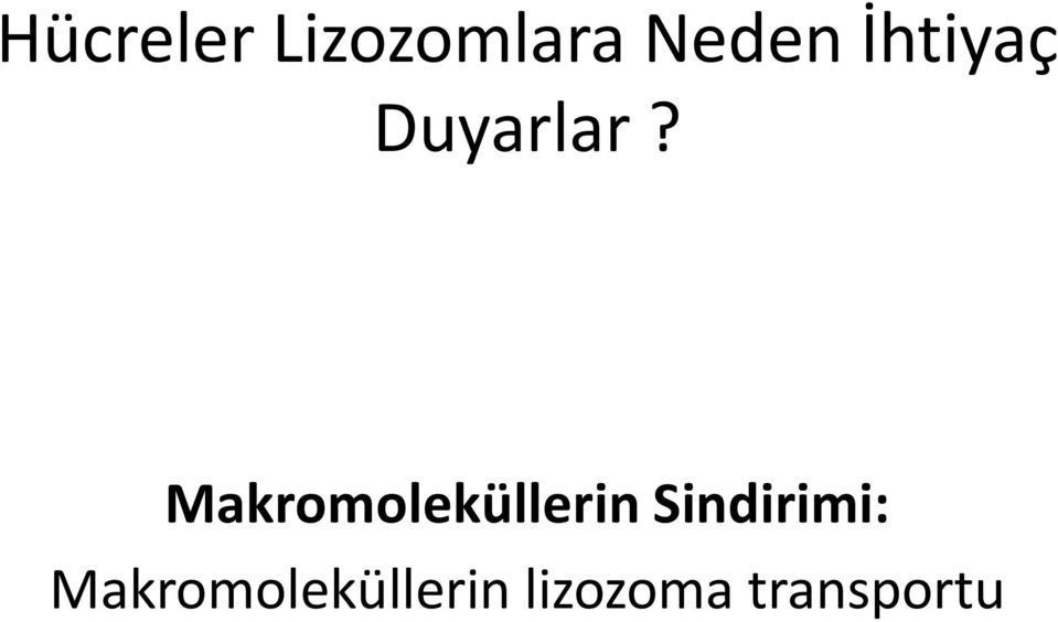 Makromoleküllerin