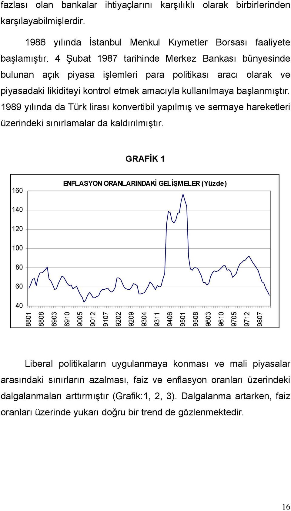 1989 yılında da Türk lirası konvertibil yapılmış ve sermaye hareketleri üzerindeki sınırlamalar da kaldırılmıştır.