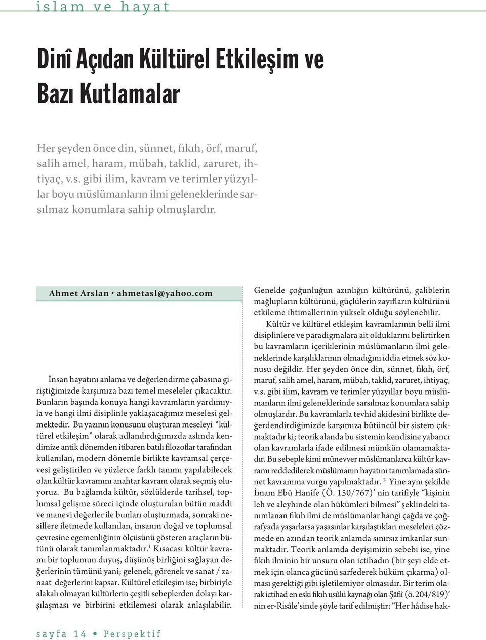 Bunların başında konuya hangi kavramların yardımıyla ve hangi ilmi disiplinle yaklaşacağımız meselesi gelmektedir.