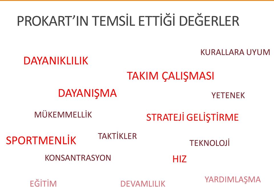 UYUM YETENEK STRATEJİ GELİŞTİRME SPORTMENLİK