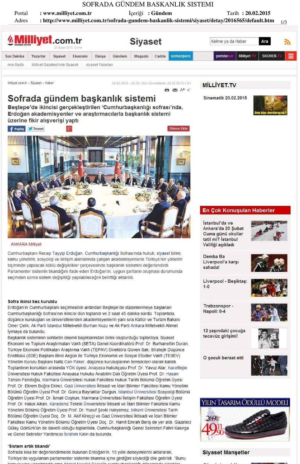 2015 : http://www.milliyet.com.