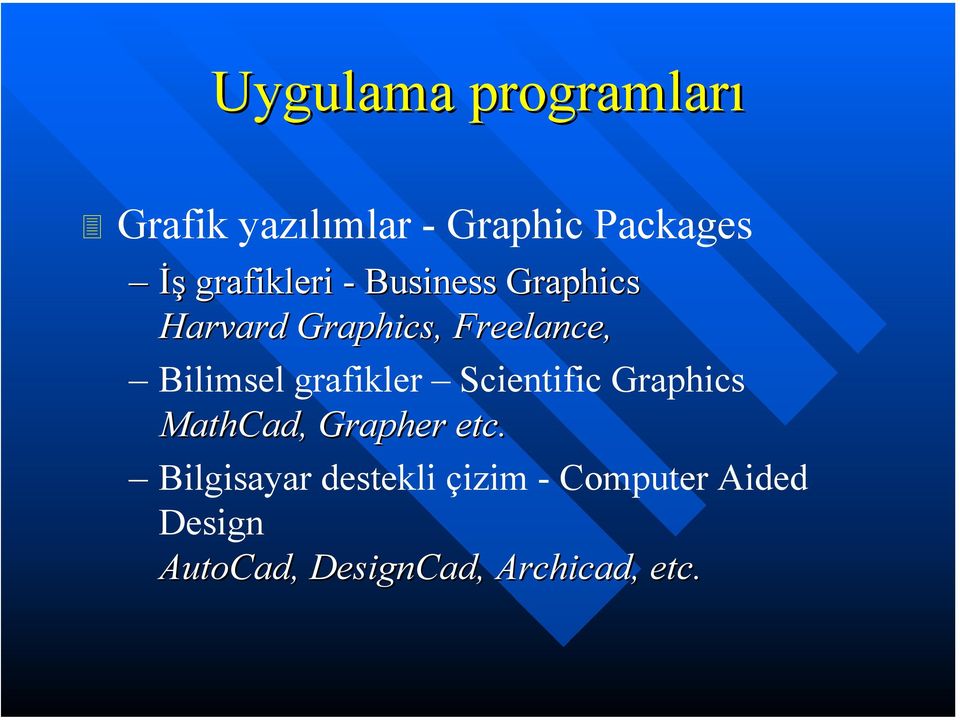 Bilimsel grafikler Scientific Graphics MathCad, Grapher etc.