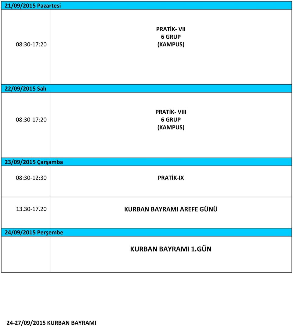 08:30-12:30 PRATİK-IX 13.30-17.