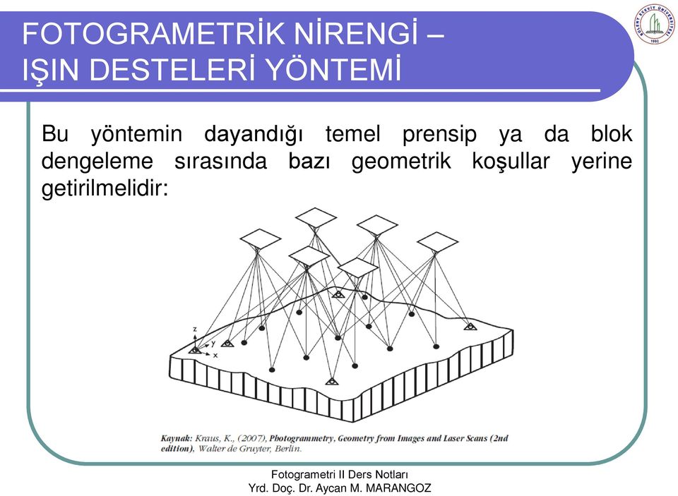 prensip ya da blok dengeleme sırasında