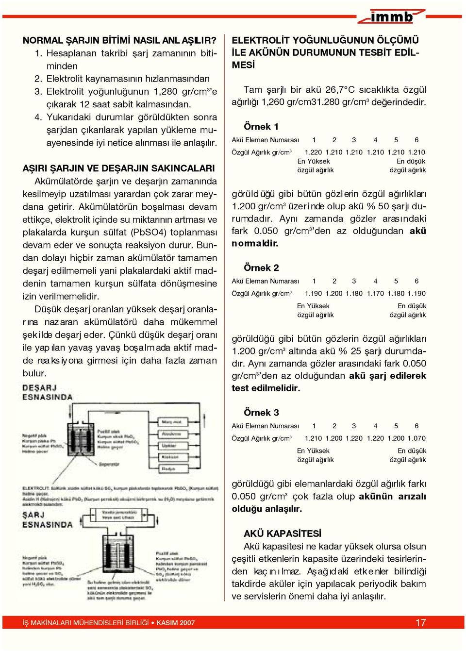 AfiIRI fiarjin VE DEfiARJIN SAKINCALARI Akümülatörde flarj n ve deflarj n zaman nda kesilmeyip uzat lmas yarardan çok zarar meydana getirir.