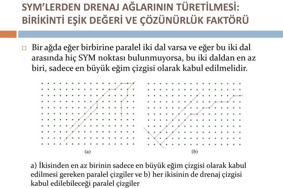 en büyük eğim çizgisi olarak kabul edilmelidir.