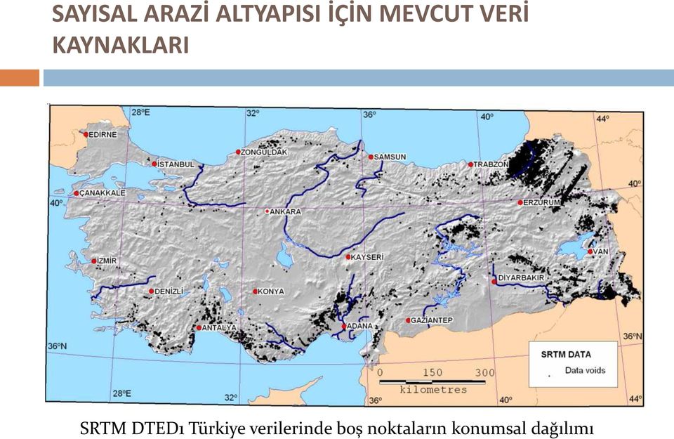 DTED1 Türkiye verilerinde