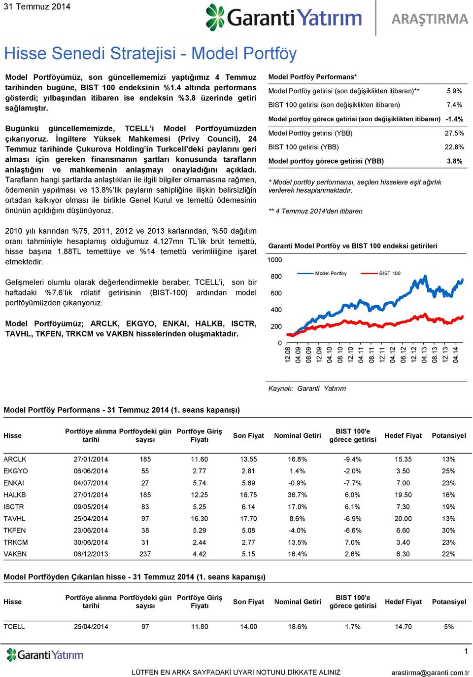 İngiltere Yüksek Mahkemesi (Privy Council), 24 Temmuz tarihinde Çukurova Holding in Turkcell deki paylarını geri alması için gereken finansmanın şartları konusunda tarafların anlaştığını ve