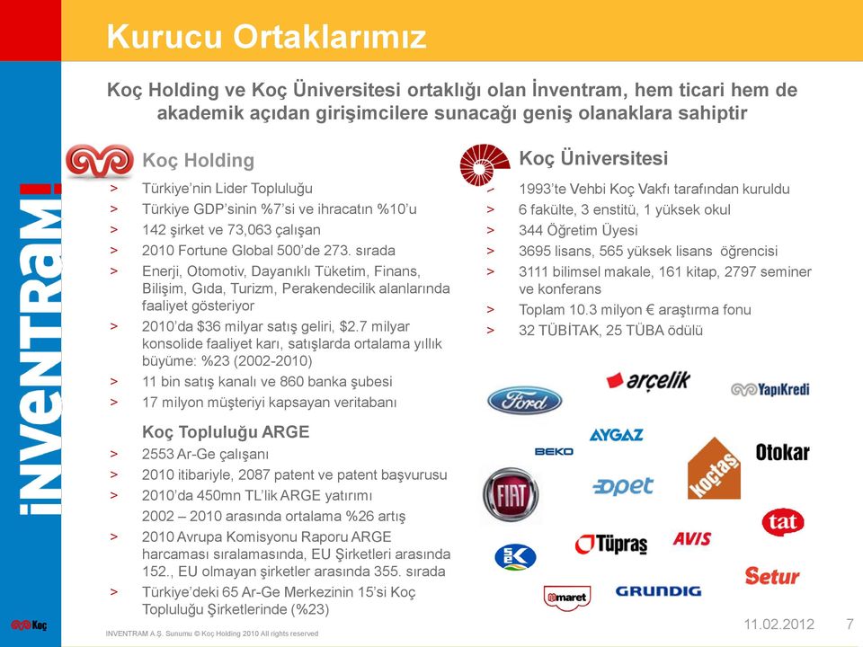 sırada > Enerji, Otomotiv, Dayanıklı Tüketim, Finans, Bilişim, Gıda, Turizm, Perakendecilik alanlarında faaliyet gösteriyor > 2010 da $36 milyar satış geliri, $2.