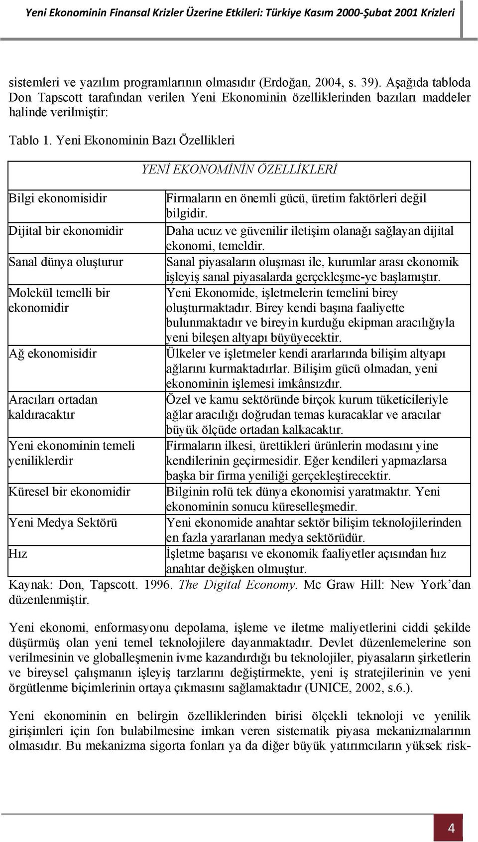 yeniliklerdir Küresel bir ekonomidir Yeni Medya Sektörü Hız YENİ EKONOMİNİN ÖZELLİKLERİ Firmaların en önemli gücü, üretim faktörleri değil bilgidir.