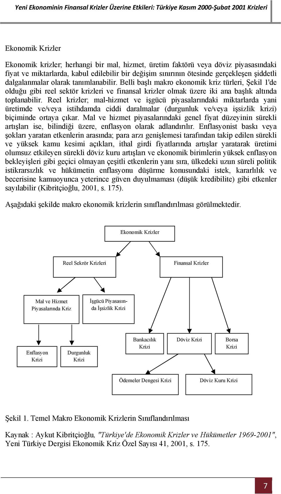 Reel krizler; mal-hizmet ve işgücü piyasalarındaki miktarlarda yani üretimde ve/veya istihdamda ciddi daralmalar (durgunluk ve/veya işsizlik krizi) biçiminde ortaya çıkar.