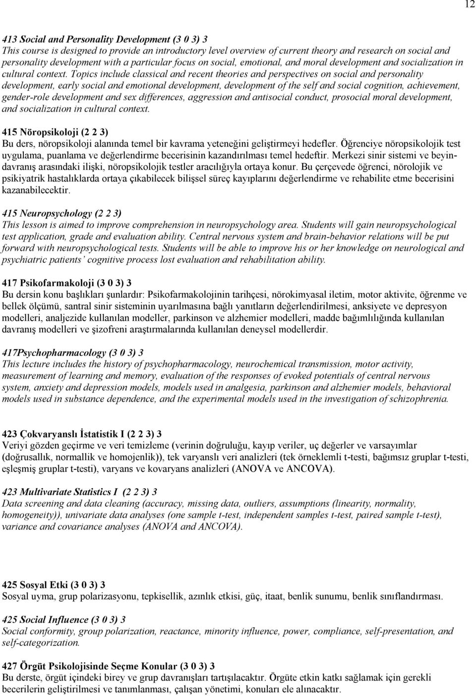 Topics include classical and recent theories and perspectives on social and personality development, early social and emotional development, development of the self and social cognition, achievement,