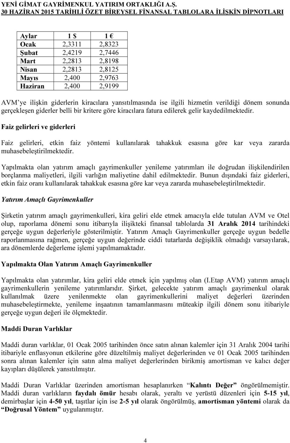 Faiz gelirleri ve giderleri Faiz gelirleri, etkin faiz yöntemi kullanılarak tahakkuk esasına göre kar veya zararda muhasebeleştirilmektedir.