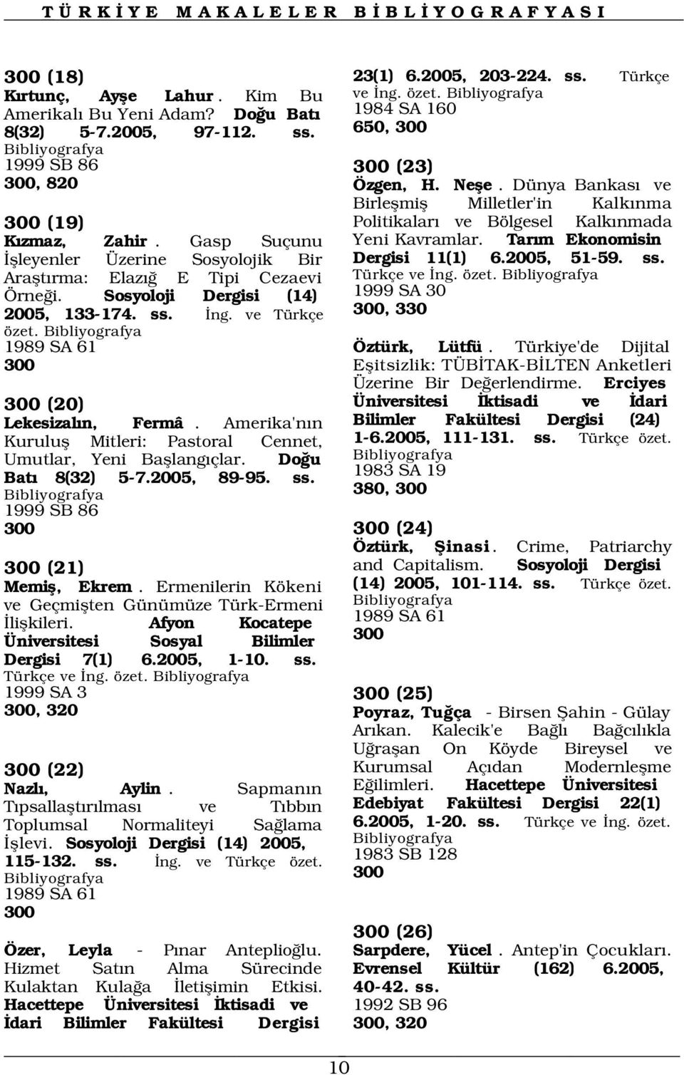 Birleflmifl Milletler'in Kalk nma Politikalar ve Bölgesel Kalk nmada Yeni Kavramlar. Tar m Ekonomisin Dergisi 11(1) 6.2005, 51-59. ss. Türkçe ve ng. özet. 1999 SA 30 300, 1989 SA 61 Öztürk, Lütfü.