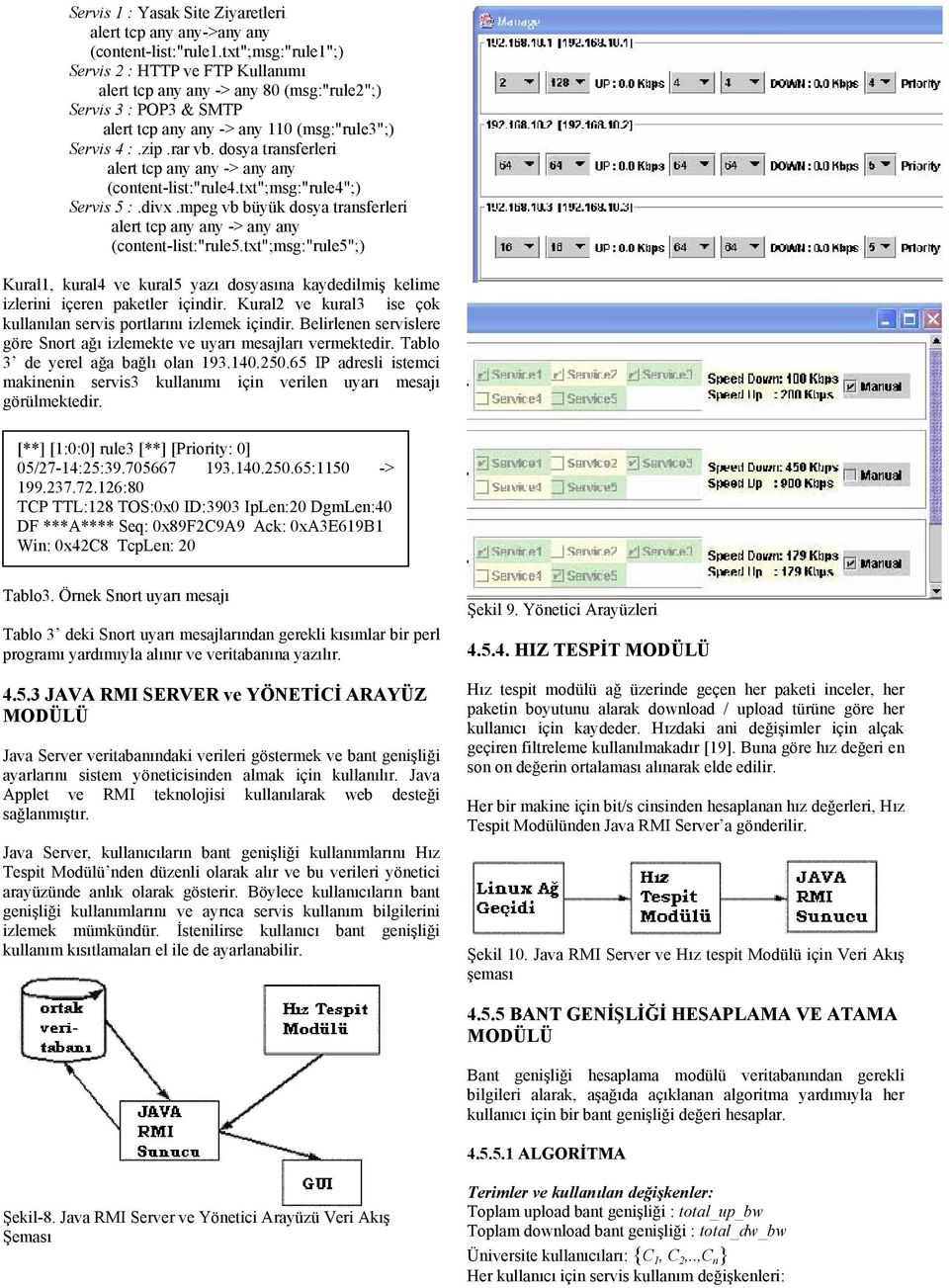 dosya trasferleri alert tcp ay ay -> ay ay (cotet-list:"rule4.txt";msg:"rule4";) Servis 5 :.divx.mpeg vb büyük dosya trasferleri alert tcp ay ay -> ay ay (cotet-list:"rule5.