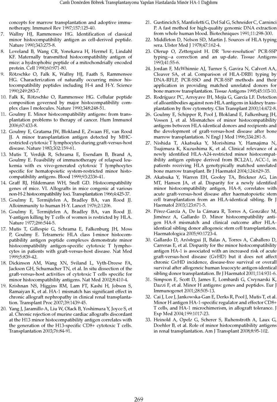 Maternally transmitted histocompatibility antigen of mice: a hydrophobic peptide of a mitochondrially encoded protein. Cell 1990;60:971-80. 9. Rötzschke O, Falk K, Wallny HJ, Faath S, Rammensee HG.