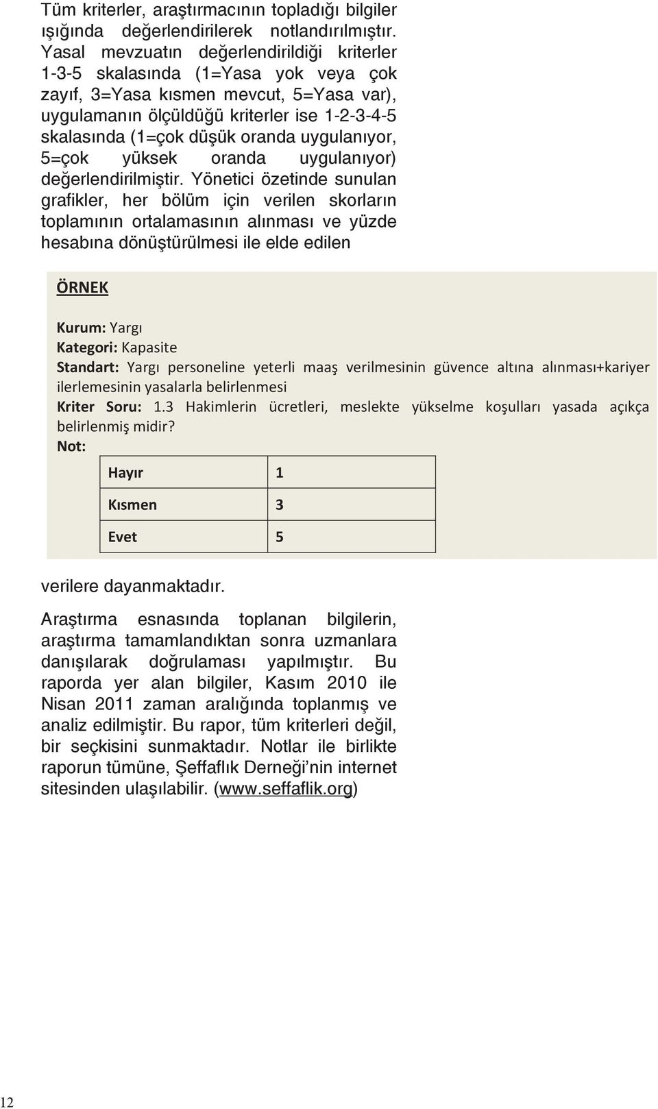 oranda uygulanıyor, 5=çok yüksek oranda uygulanıyor) değerlendirilmiştir.