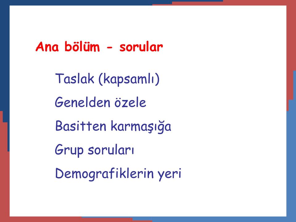 Basitten karmaşığa Grup