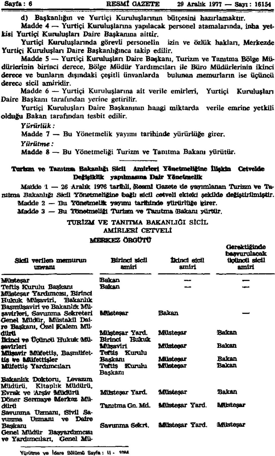 Yurtiçi Kuruluşlarında görevli personelin izin ve özlük haklan, Merkezde Yurtiçi Kuruluşları Daire Başkanlığınca takip edilir.