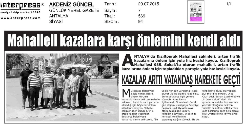 GAZETE Sayfa : 7 ANTALYA