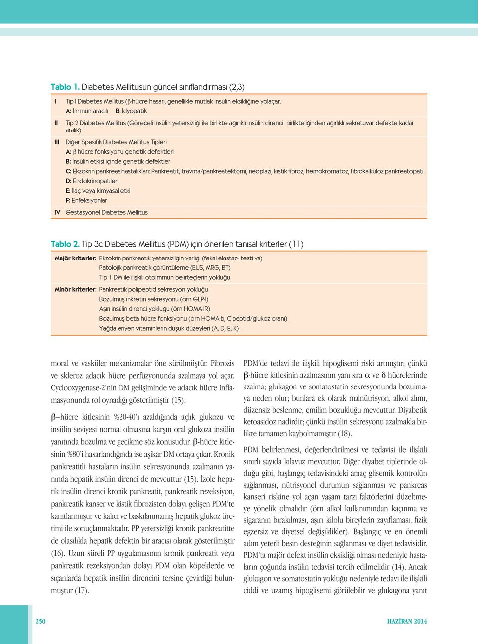 Diabetes Mellitus Tipleri A: β-hücre fonksiyonu genetik defektleri B: İnsülin etkisi içinde genetik defektler C: Ekzokrin pankreas hastalıkları: Pankreatit, travma/pankreatektomi, neoplazi, kistik