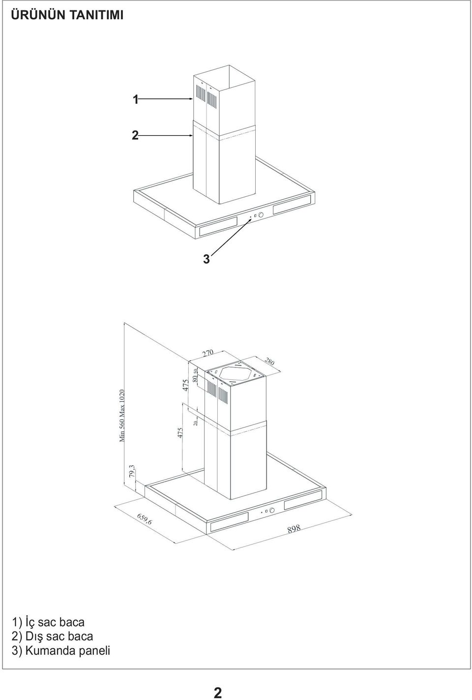 80 50 659,6 898 1) Ýç sac baca