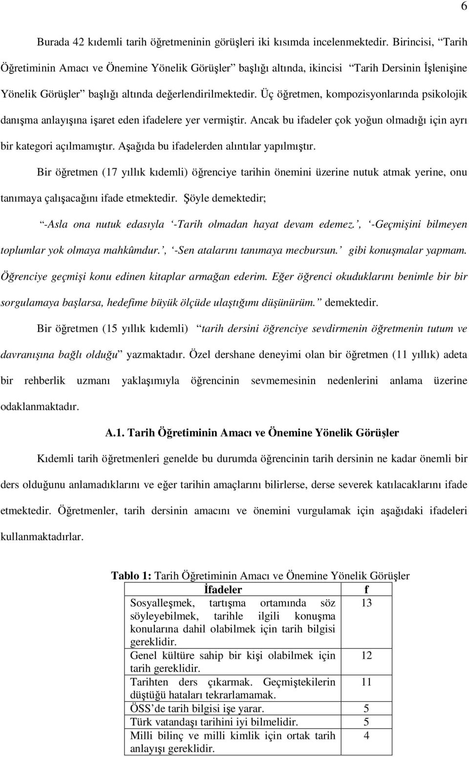 Üç öğretmen, kompozisyonlarında psikolojik danışma anlayışına işaret eden ifadelere yer vermiştir. Ancak bu ifadeler çok yoğun olmadığı için ayrı bir kategori açılmamıştır.