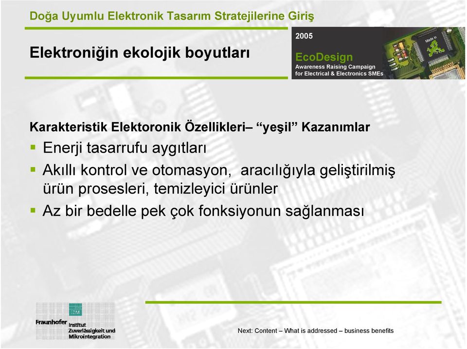 aracılığıyla geliştirilmiş ürün prosesleri, temizleyici ürünler Az bir