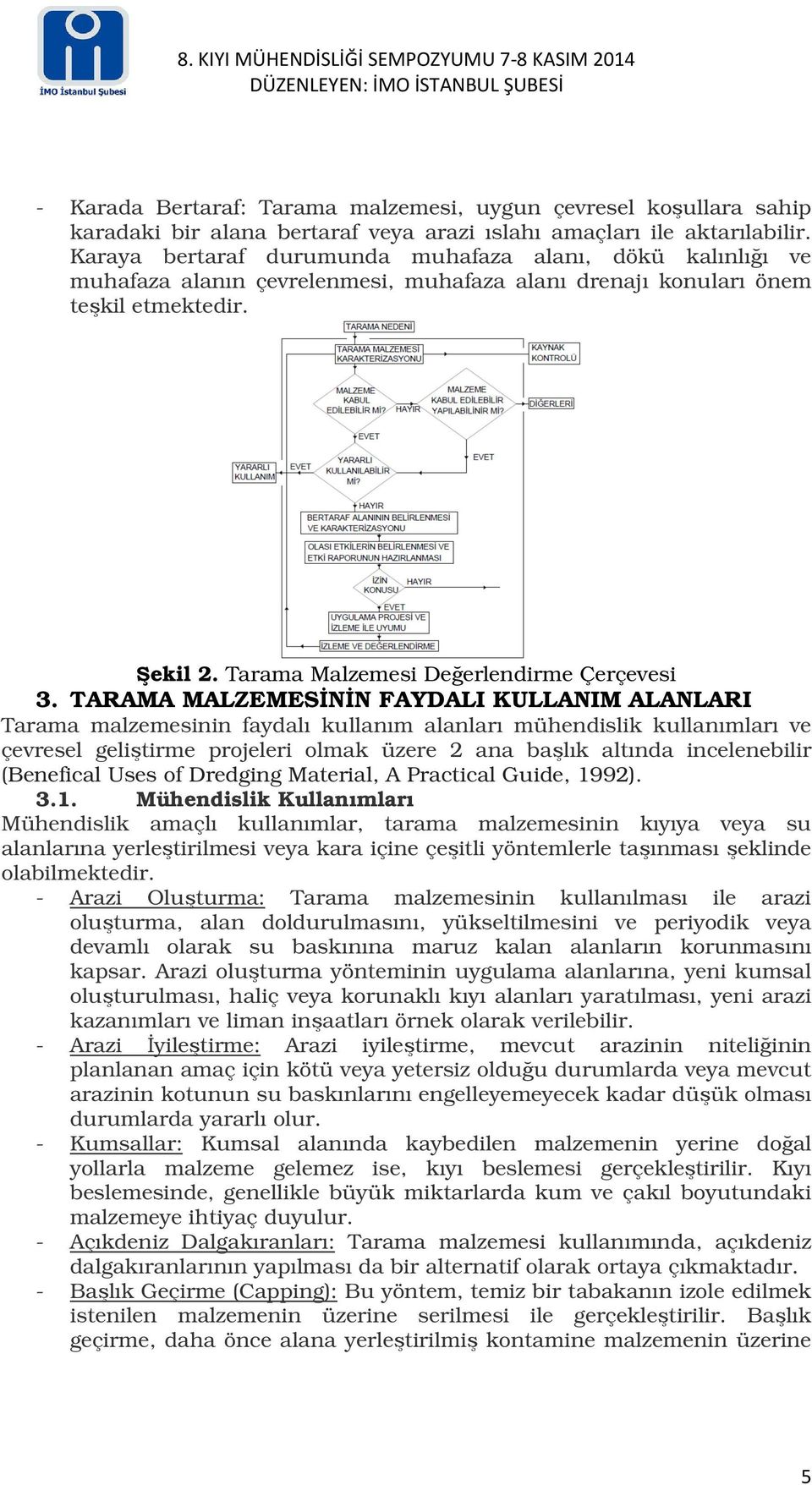 TARAMA MALZEMESĐNĐN FAYDALI KULLANIM ALANLARI Tarama malzemesinin faydalı kullanım alanları mühendislik kullanımları ve çevresel geliştirme projeleri olmak üzere 2 ana başlık altında incelenebilir