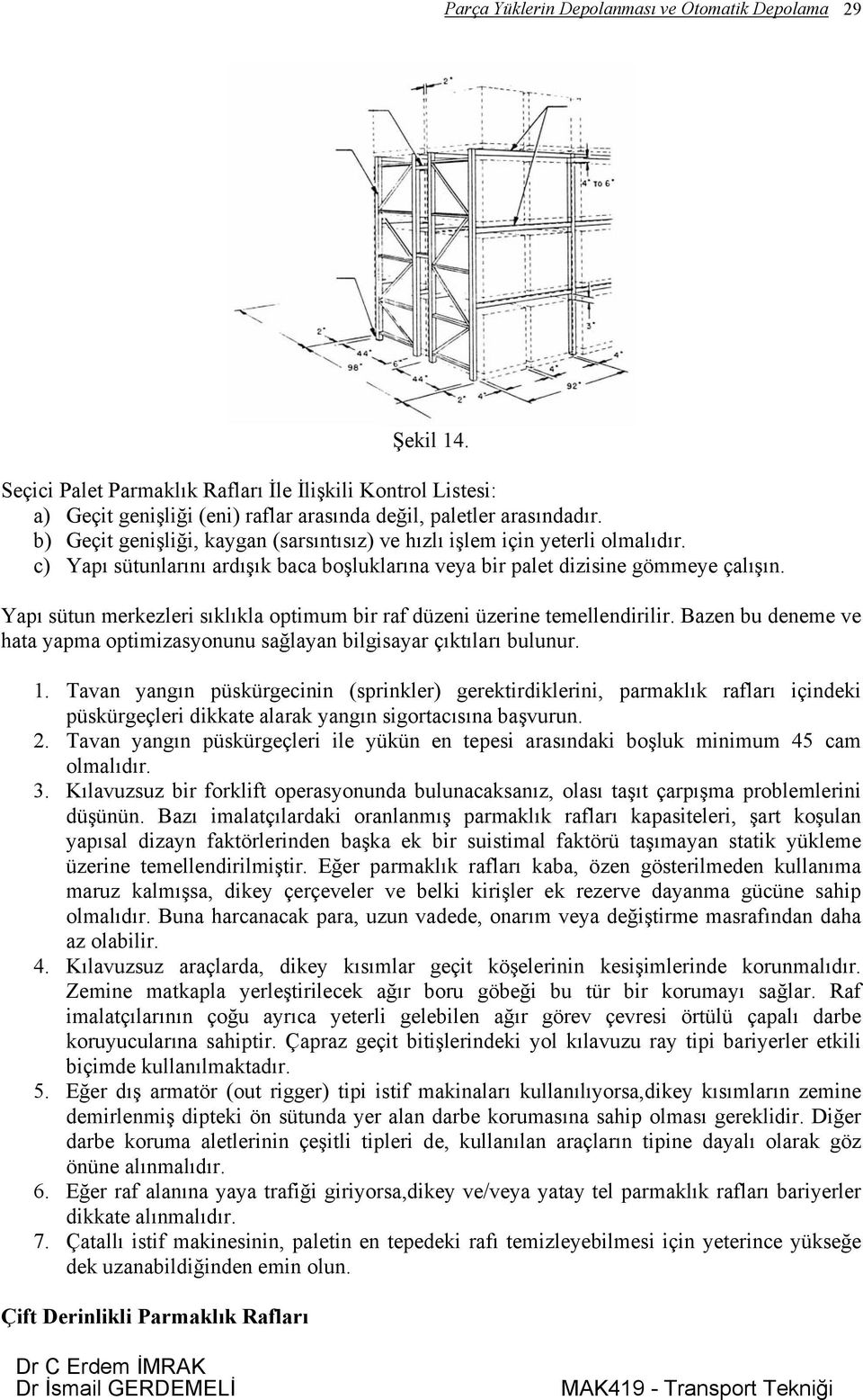 Yapı sütun merkezleri sıklıkla optimum bir raf düzeni üzerine temellendirilir. Bazen bu deneme ve hata yapma optimizasyonunu sağlayan bilgisayar çıktıları bulunur. 1.