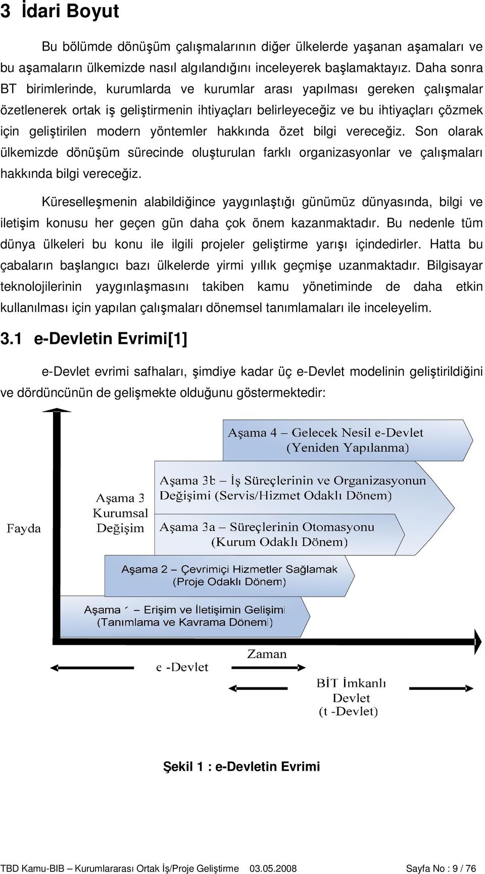 yöntemler hakkında özet bilgi vereceğiz. Son olarak ülkemizde dönüşüm sürecinde oluşturulan farklı organizasyonlar ve çalışmaları hakkında bilgi vereceğiz.