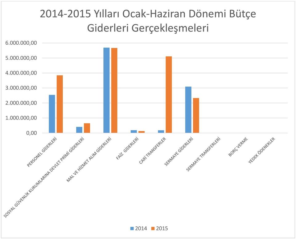 Dönemi Bütçe Giderleri Gerçekleşmeleri 5.