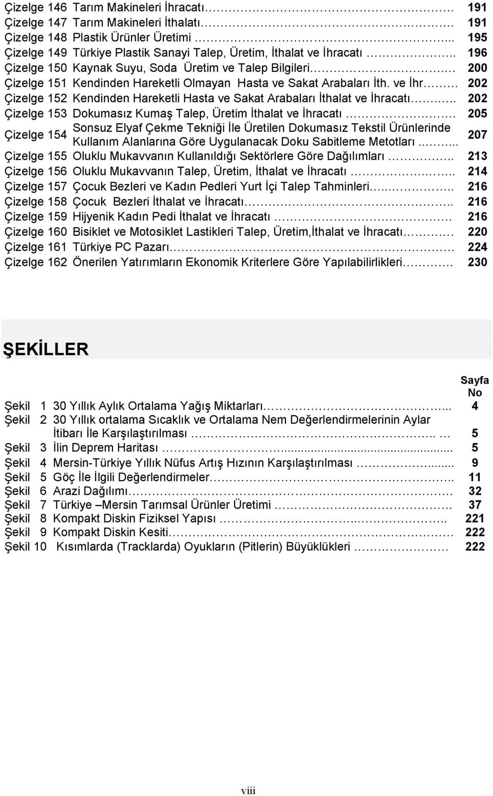 ve İhr 202 Çizelge 152 Kendinden Hareketli Hasta ve Sakat Arabaları İthalat ve İhracatı... 202 Çizelge 153 Dokumasız Kumaş Talep, Üretim İthalat ve İhracatı.