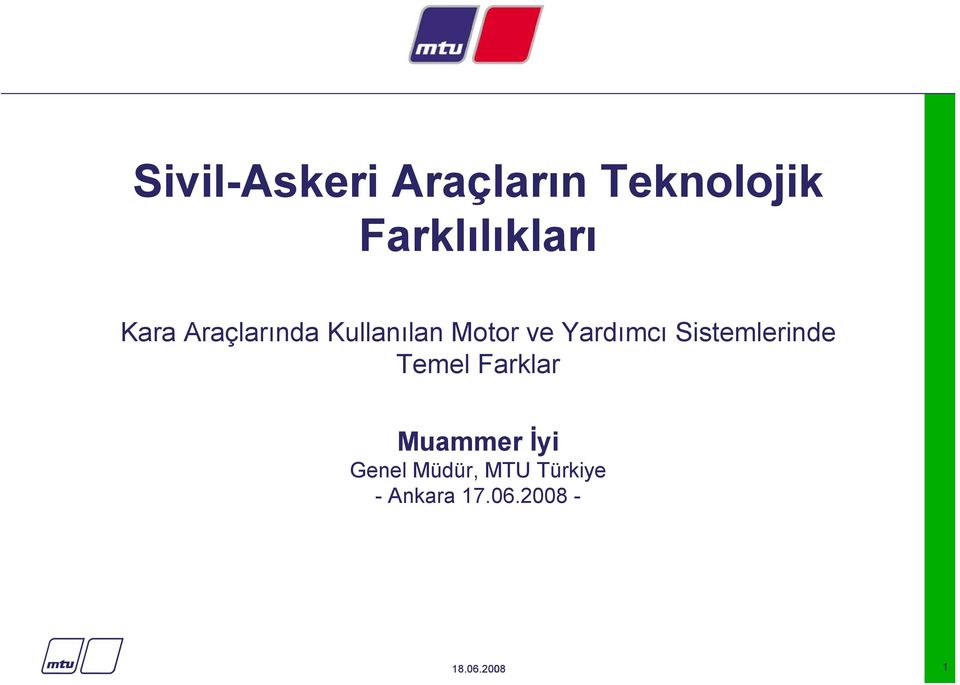 Motor ve Yardımcı Sistemlerinde Temel