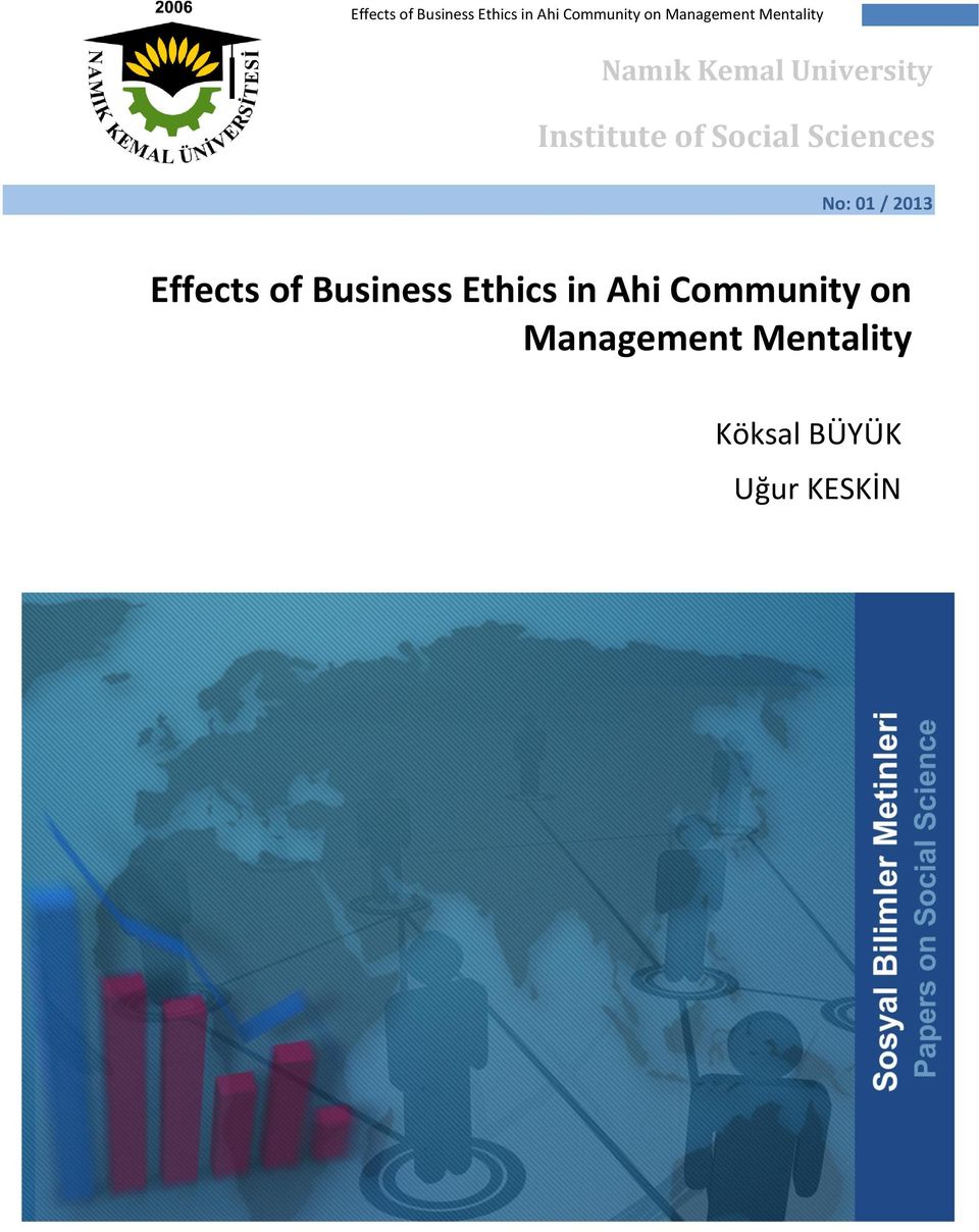 of Business Ethics in Ahi Community on