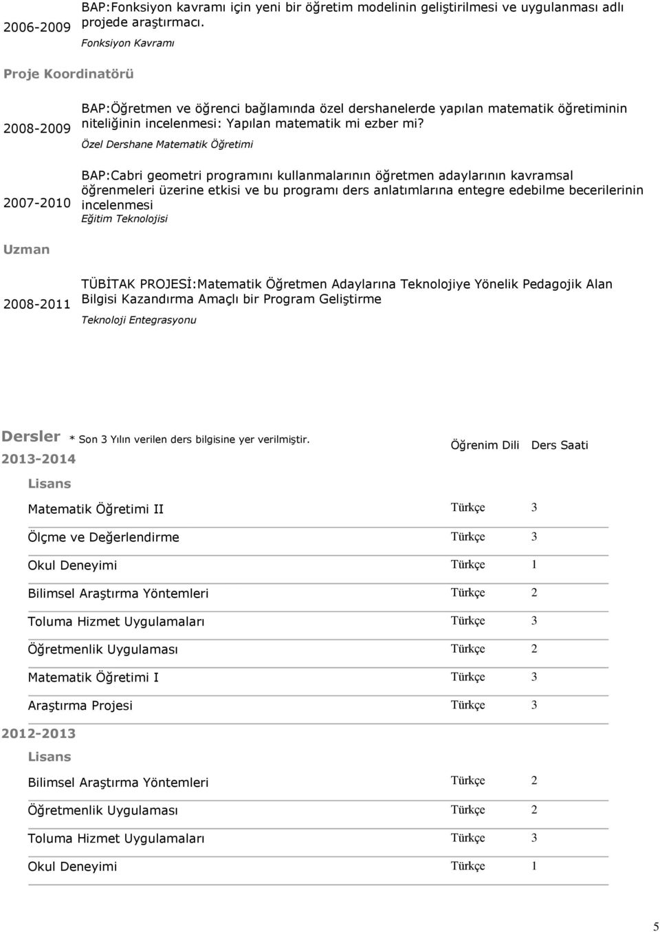 Özel Dershane Matematik Öğretimi BAP:Cabri geometri programını kullanmalarının öğretmen adaylarının kavramsal öğrenmeleri üzerine etkisi ve bu programı ders anlatımlarına entegre edebilme