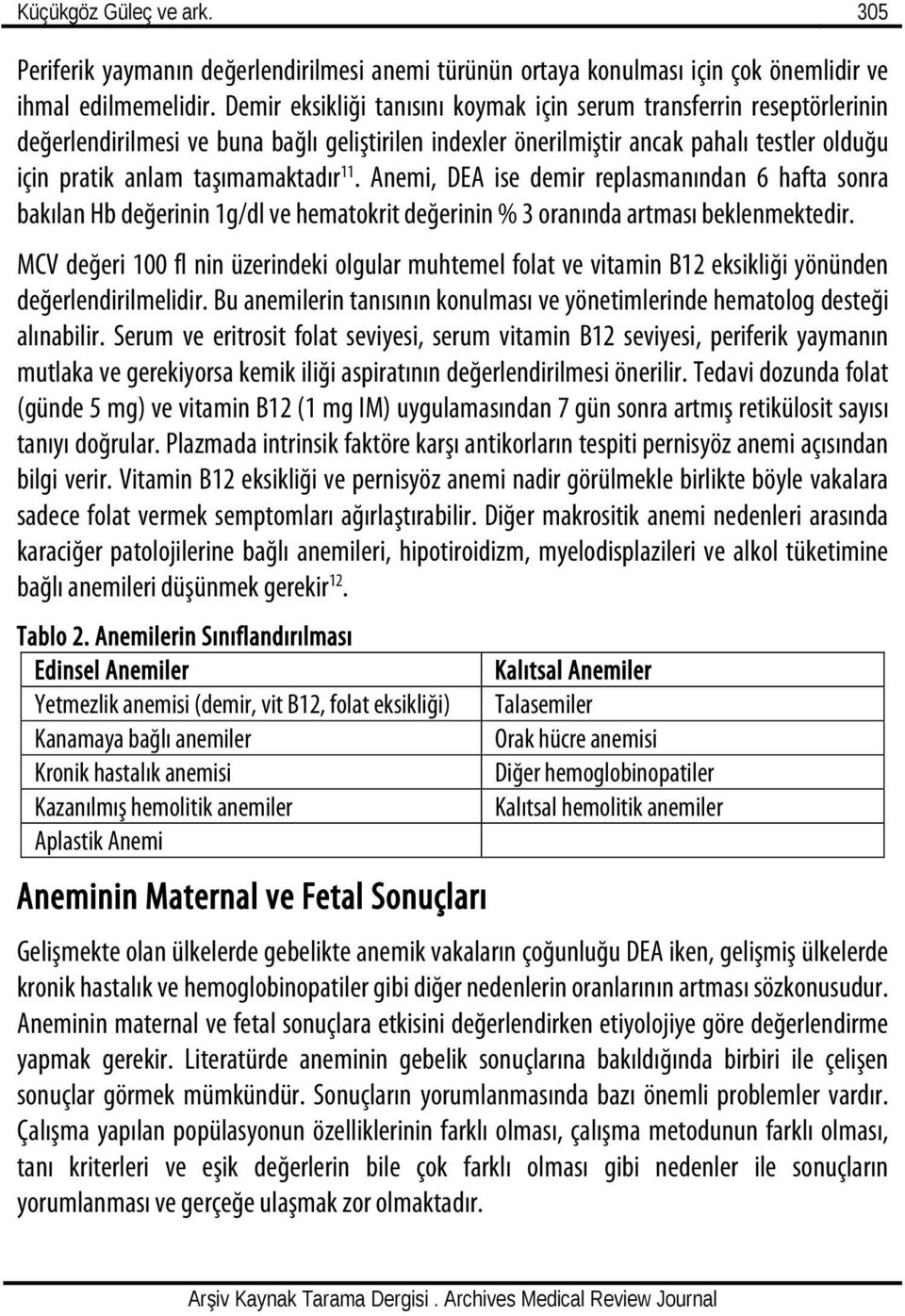 11. Anemi, DEA ise demir replasmanından 6 hafta sonra bakılan Hb değerinin 1g/dl ve hematokrit değerinin % 3 oranında artması beklenmektedir.