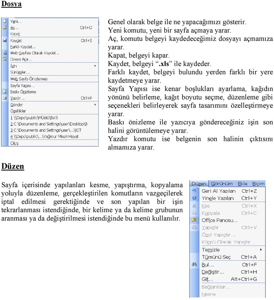 Sayfa Yapısı ise kenar boşlukları ayarlama, kağıdın yönünü belirleme, kağıt boyutu seçme, düzenleme gibi seçenekleri belirleyerek sayfa tasarımını özelleştirmeye yarar.