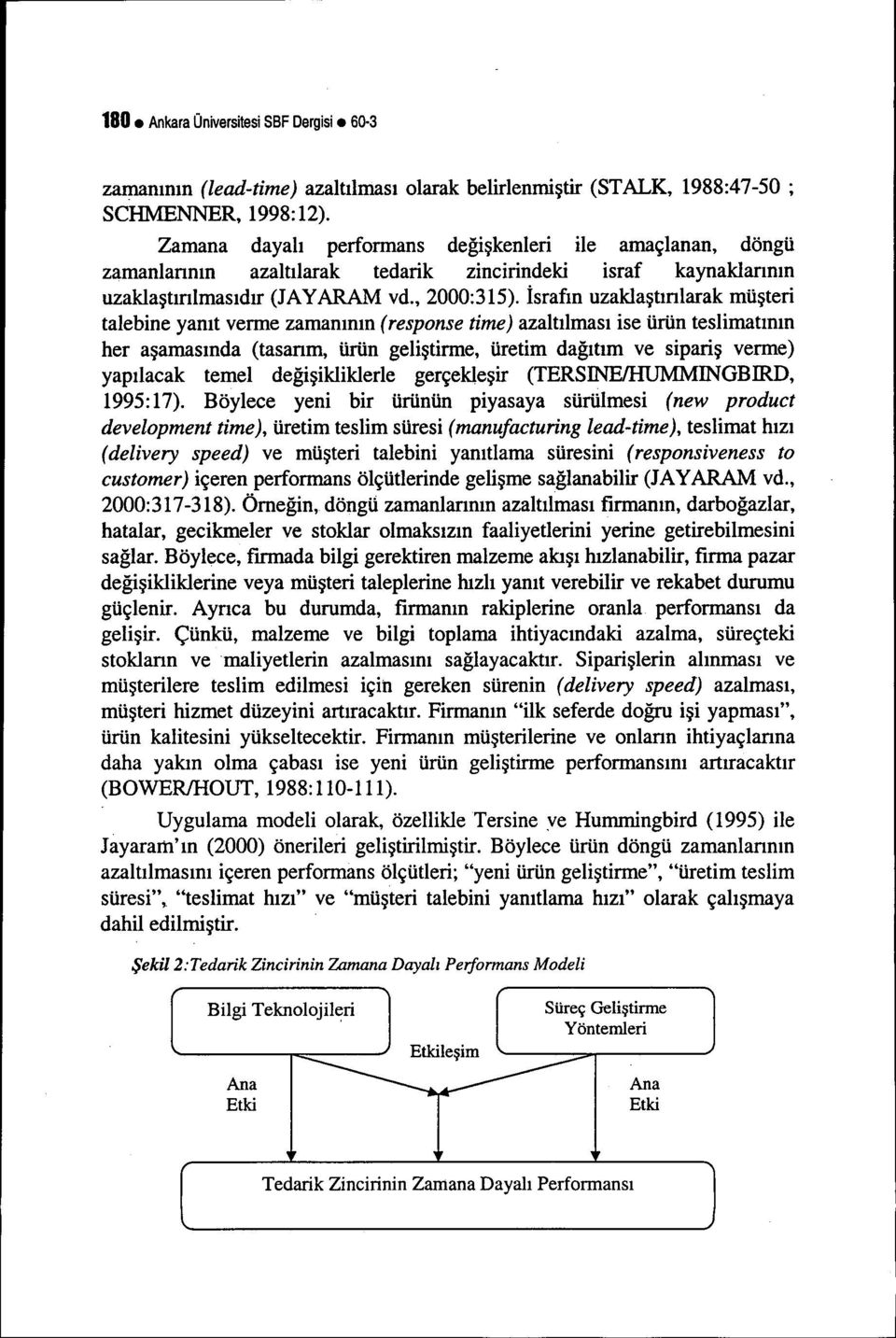 İsrafın uzaklaştınlarak müşteri talebine yanıt verme zamanının (response time) azaltılması ise ürün teslimatının her aşamasında (tasanm, ürün geliştirme, üretim dağıtım ve sipariş verme) yapılacak