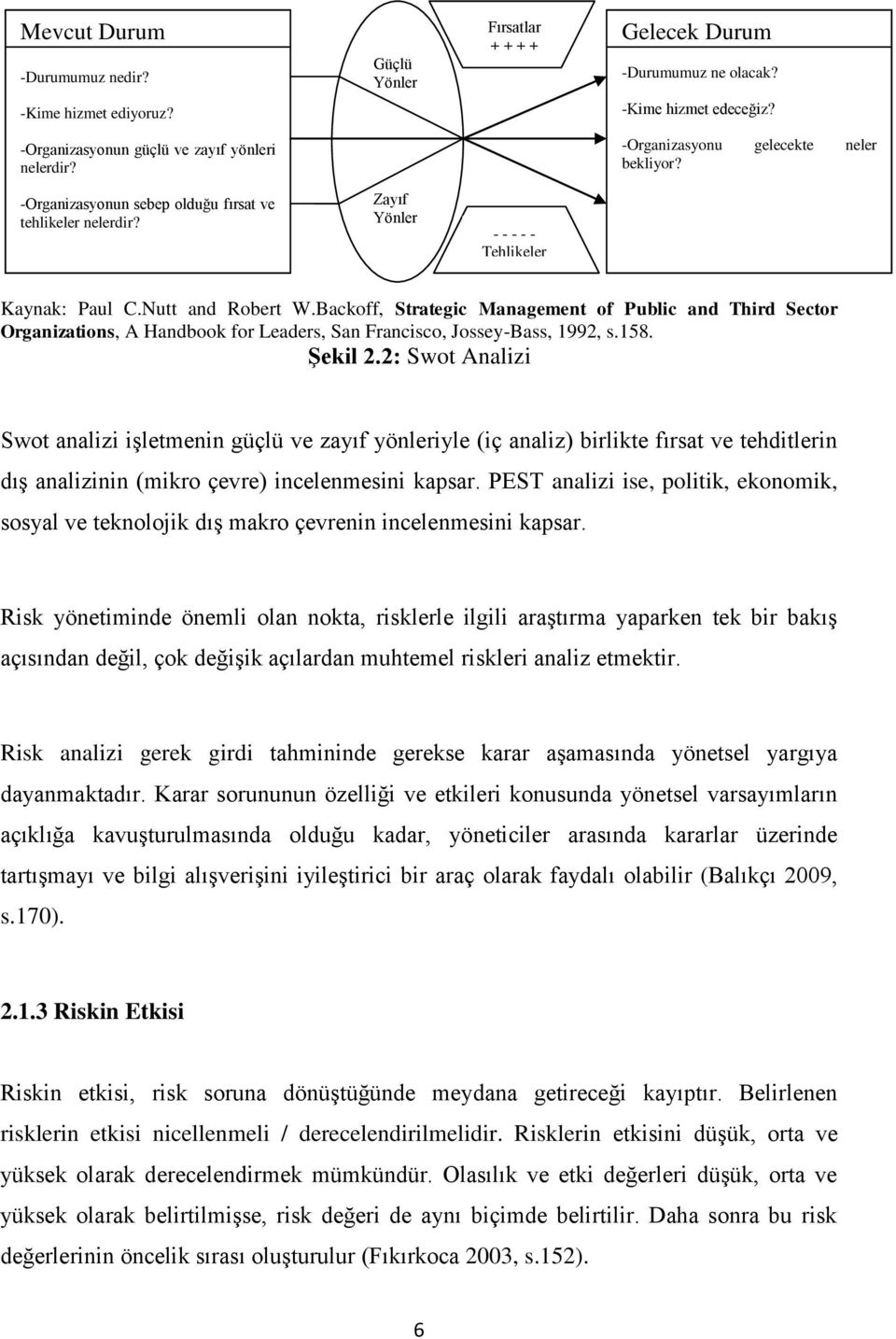 Backoff, Strategic Management of Public and Third Sector Organizations, A Handbook for Leaders, San Francisco, Jossey-Bass, 1992, s.158. ġekil 2.