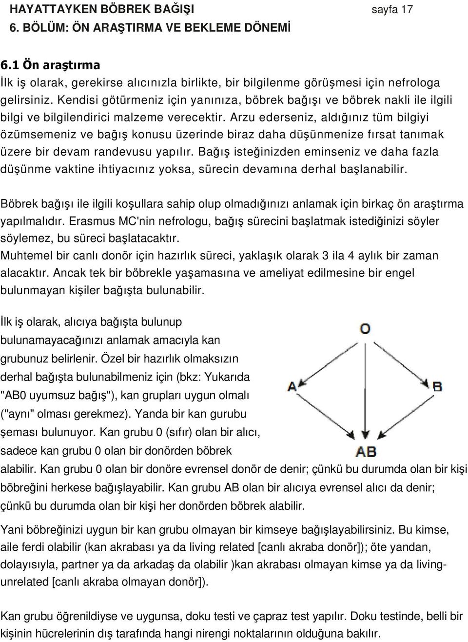 Arzu ederseniz, aldığınız tüm bilgiyi özümsemeniz ve bağış konusu üzerinde biraz daha düşünmenize fırsat tanımak üzere bir devam randevusu yapılır.