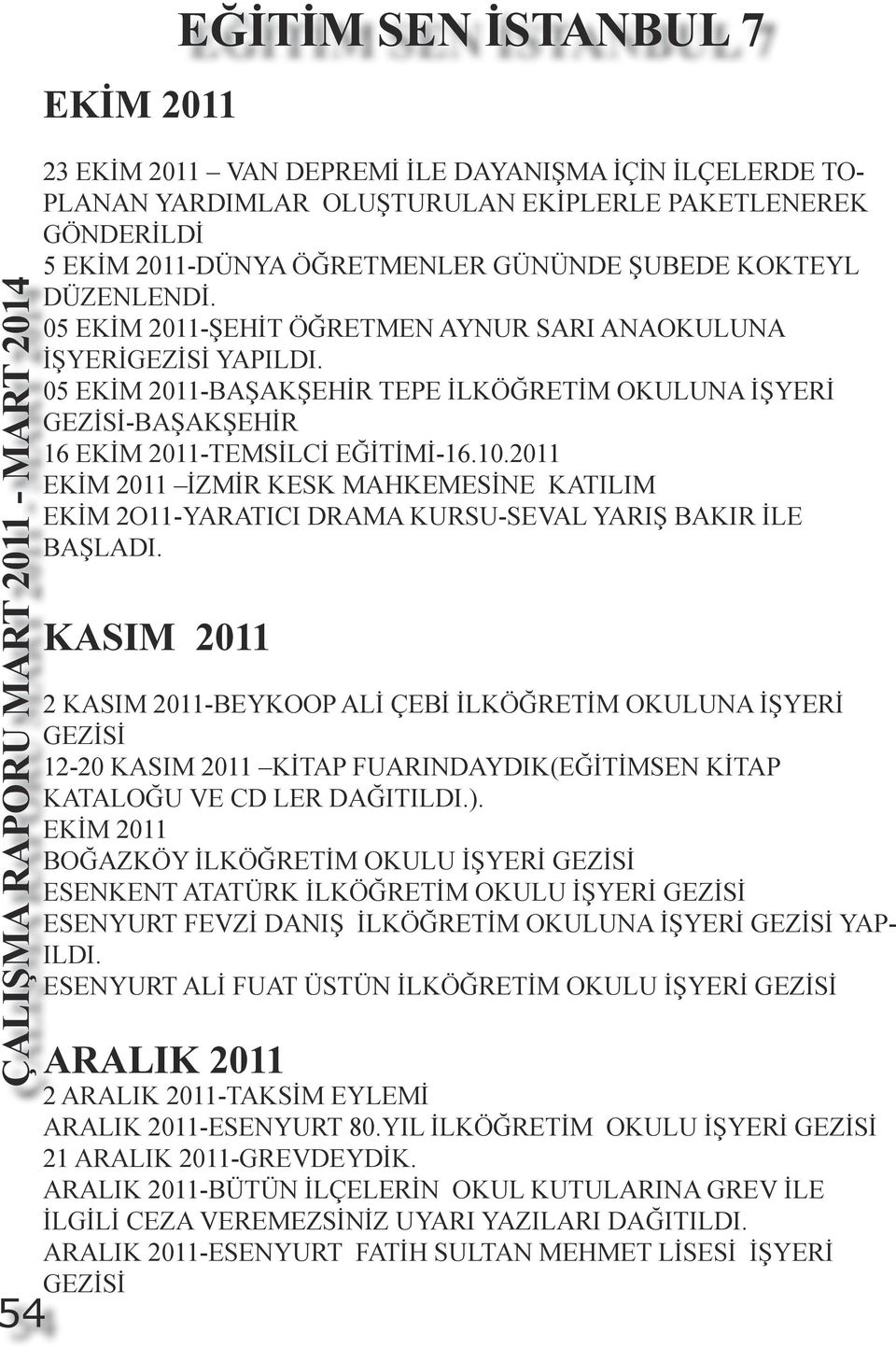 2011 EKİM 2011 İZMİR KESK MAHKEMESİNE KATILIM EKİM 2O11-YARATICI DRAMA KURSU-SEVAL YARIŞ BAKIR İLE BAŞLADI.