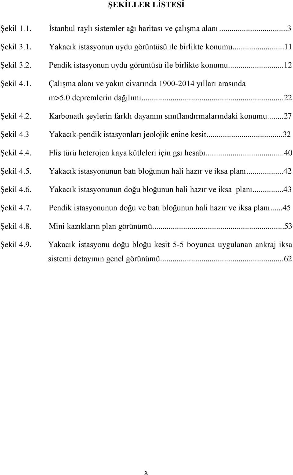 0 depremlerin dağılımı...22 Karbonatlı şeylerin farklı dayanım sınıflandırmalarındaki konumu...27 Yakacık-pendik istasyonları jeolojik enine kesit.