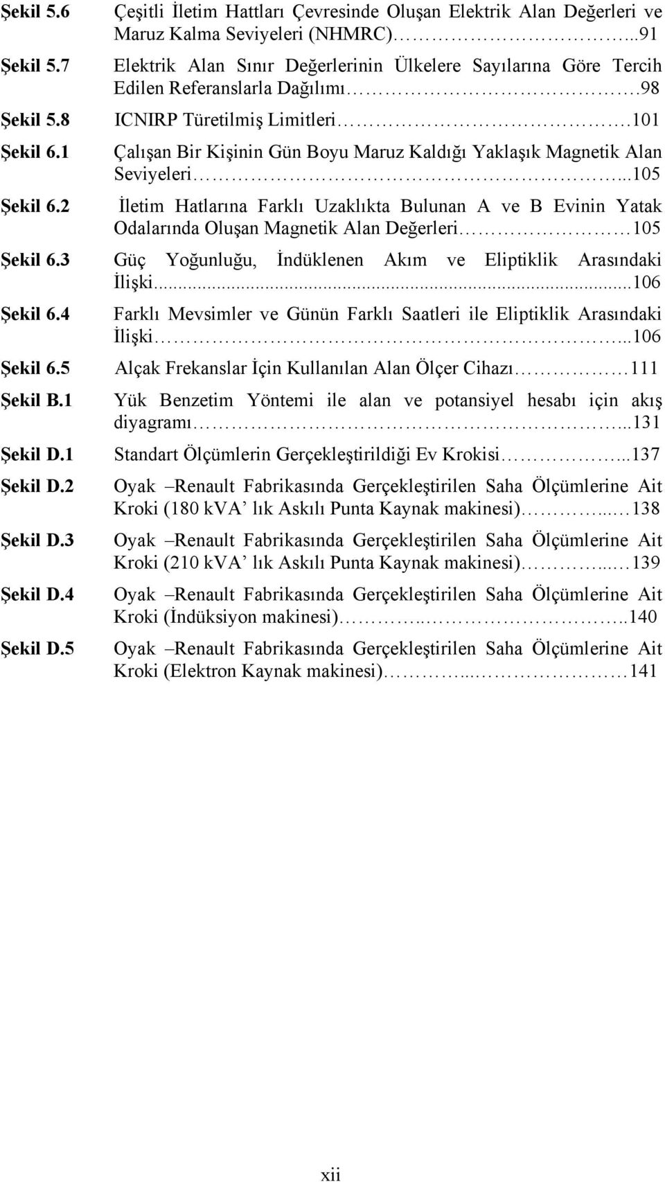 101 Çalõşan Bir Kişinin Gün Boyu Maruz Kaldõğõ Yaklaşõk Magnetik Alan Seviyeleri...105 Şekil 6.