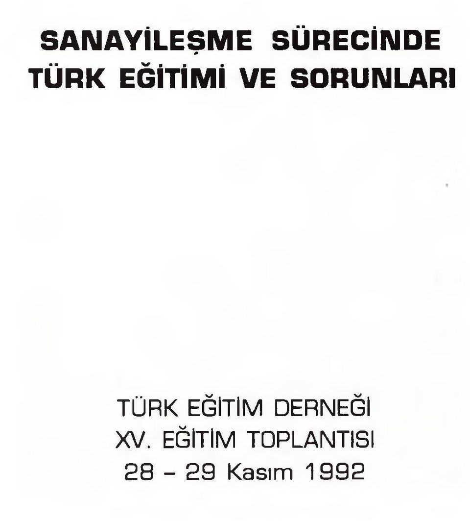 EĞİTİM DERNEĞİ XV.