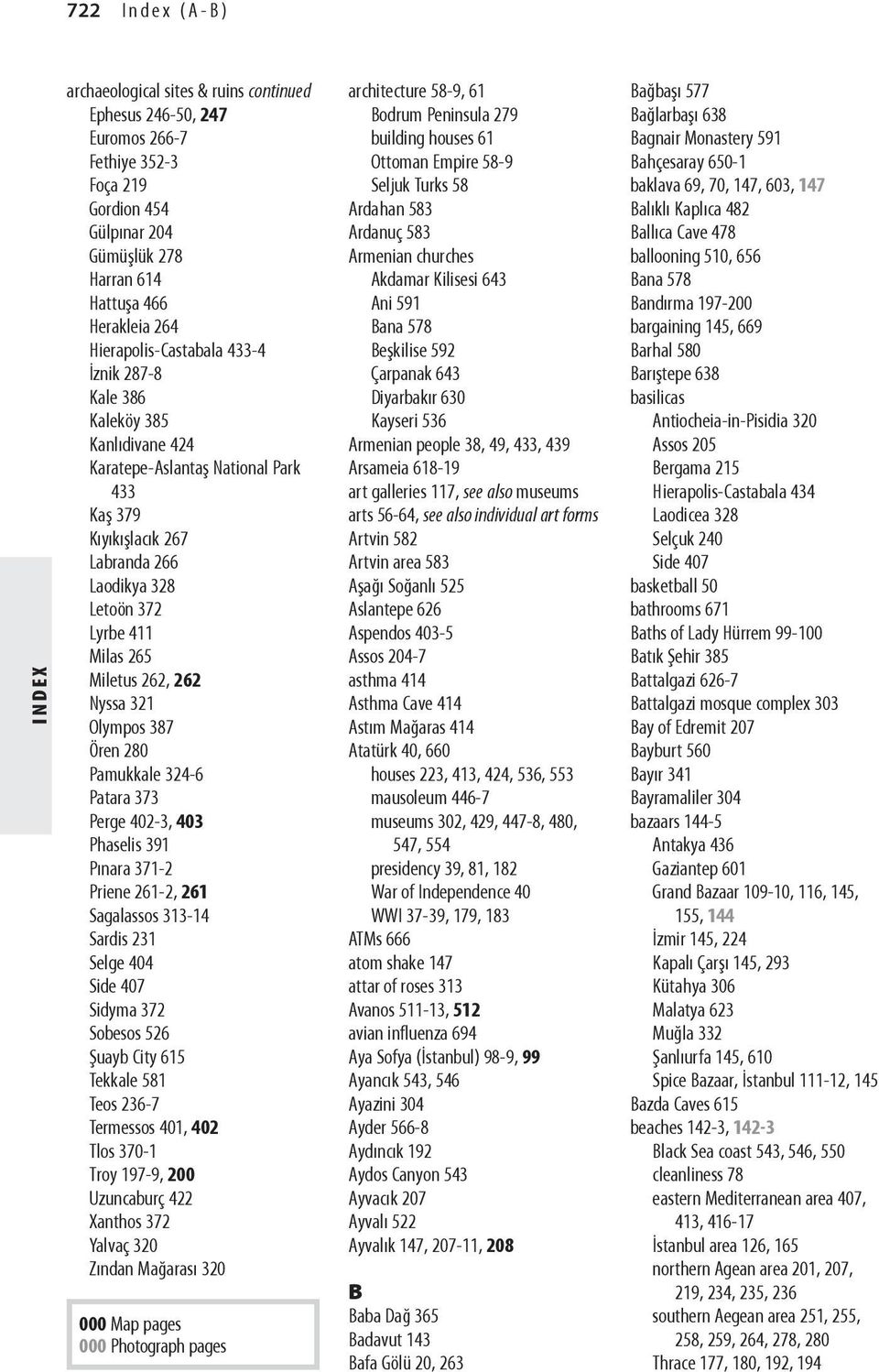 Miletus 262, 262 Nyssa 321 Olympos 387 Ören 280 Pamukkale 324-6 Patara 373 Perge 402-3, 403 Phaselis 391 Pınara 371-2 Priene 261-2, 261 Sagalassos 313-14 Sardis 231 Selge 404 Side 407 Sidyma 372