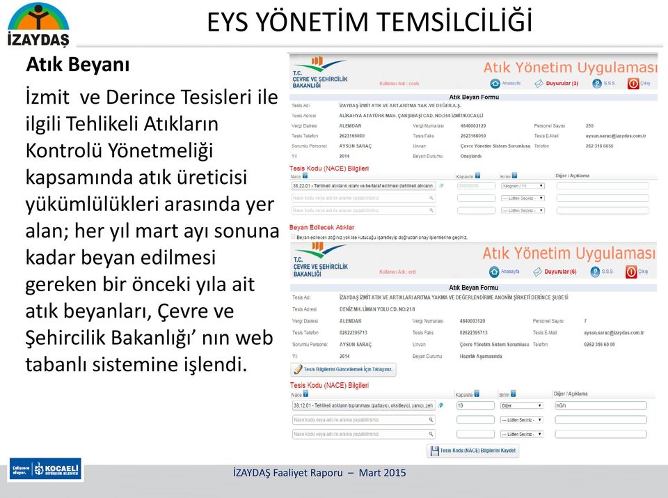 arasında yer alan; her yıl mart ayı sonuna kadar beyan edilmesi gereken bir önceki